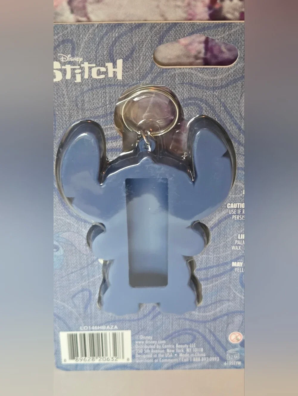 Disney Stitch Scented Lip Balm Trio & Keychain NIP
